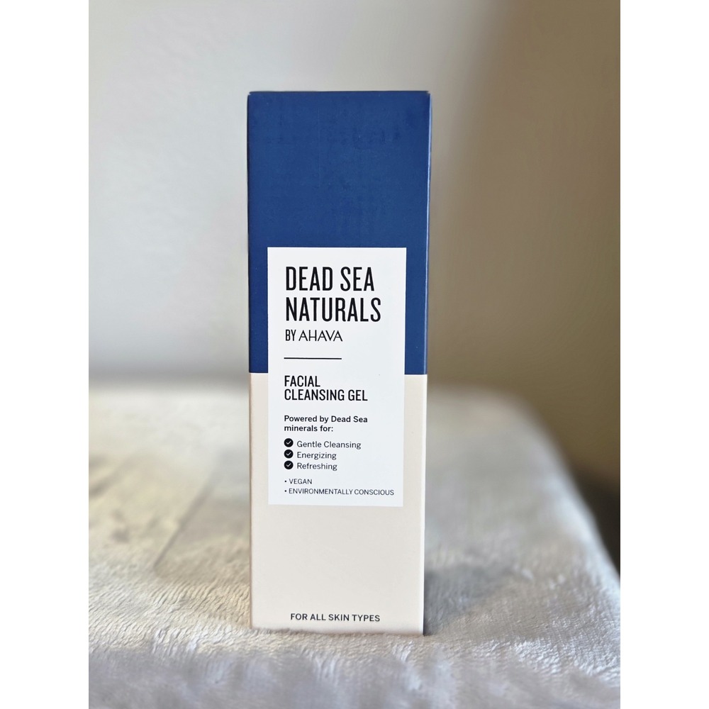 Dead Sea Natural Facial Cleansing Gel with Dead Sea Minerals 3.4 Fl Oz